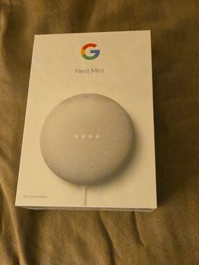 Google Nest Mini (2nd Gen) Smart Speaker — Chalk